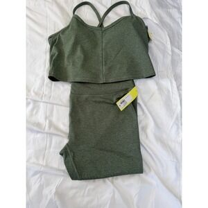 All in Motion Green 2PC Activewear Set 3XL Leggings & Sports Bra